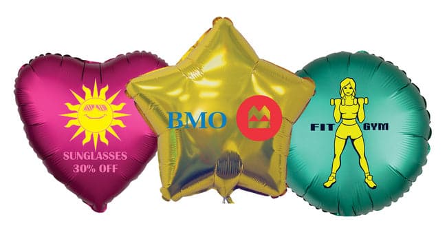 Custom Printed 17" Foil Balloons | 2 Color Print | 250 pcs