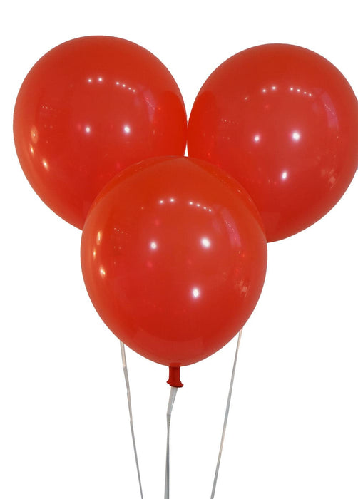 Wholesale 9 Inch Latex Balloons | Decorator Brite Red | 144 pc bag x 50 bags