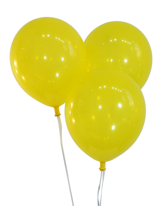 Wholesale 9 Inch Latex Balloons | Decorator Canary Yellow | 144 pc bag x 50 bags