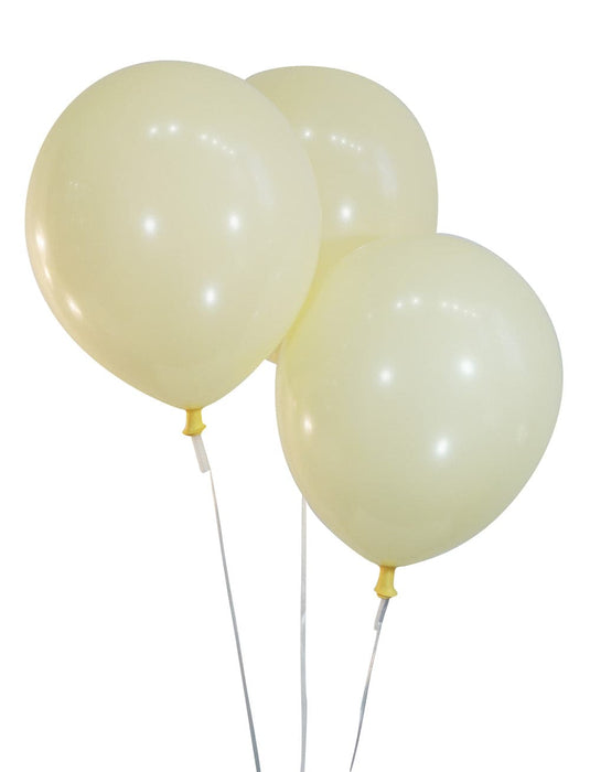 Bulk 9 Inch Latex Balloons | Decorator | Ivory | 144 pc bag x 10 bags