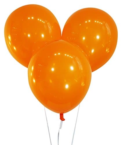 9 Inch Decorator Sunburst Orange Latex Balloons | 144 pc bag