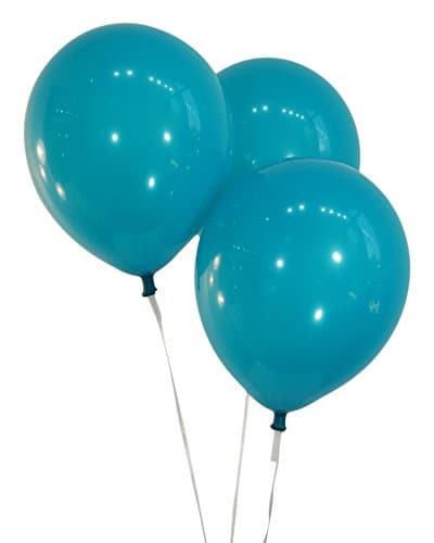 9 Inch Latex Balloons | Decorator | Teal | 144 pc bag