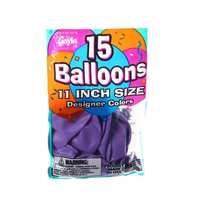 15-ct Retail-Ready Bags - 11" Designer Peach Latex Balloons by Gayla