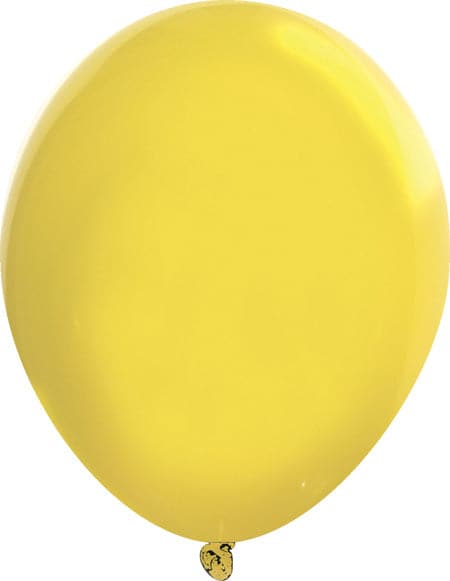 9" Self-Sealing Valved Latex Balloons | Crystal Lemon Yellow | 1,000 pcs