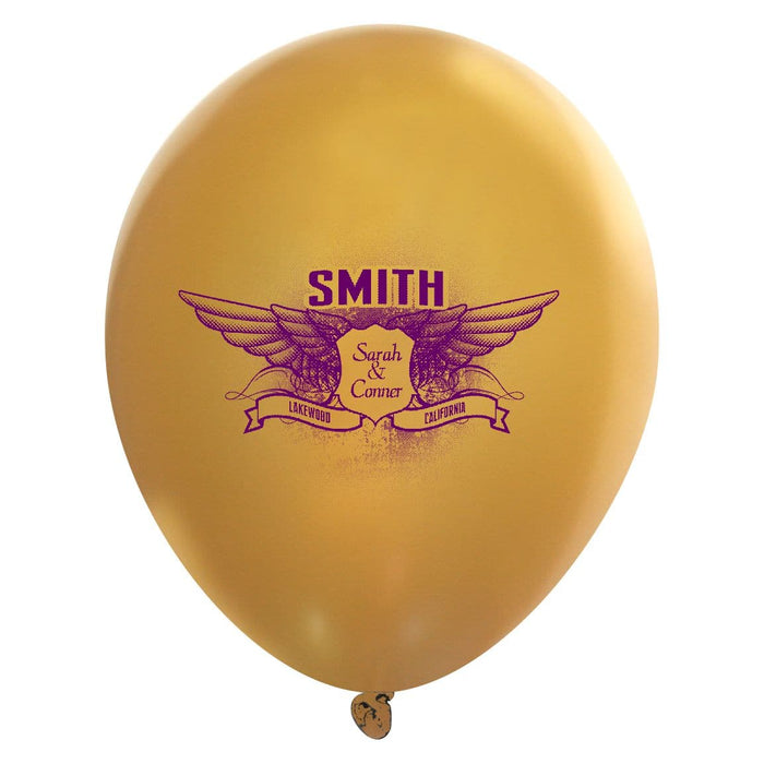 Custom Printed Valved Latex Balloons | Metallic Colors | 1,000 pcs