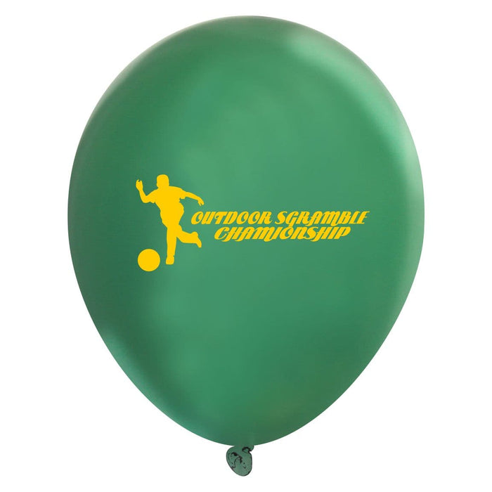 Custom Printed Valved Latex Balloons | Metallic Colors | 1,000 pcs