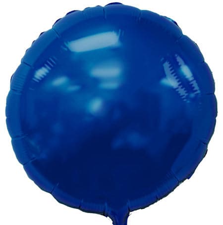 18 Inch Navy Blue Balloons | Round Foil Balloons | 50 pc