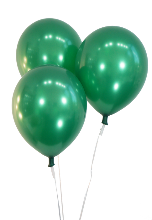 Wholesale 12 Inch Latex Balloons | Metallic Green | 144 pc bag x 25 bags