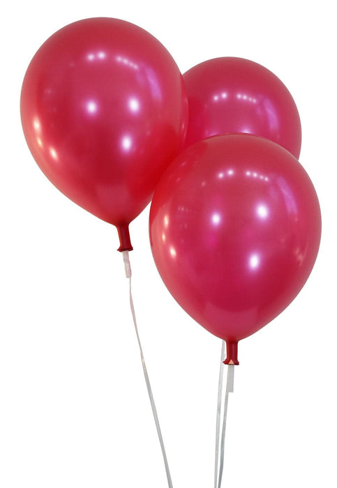 12 Inch Latex Balloons | Metallic | Pink | 100 pc bag