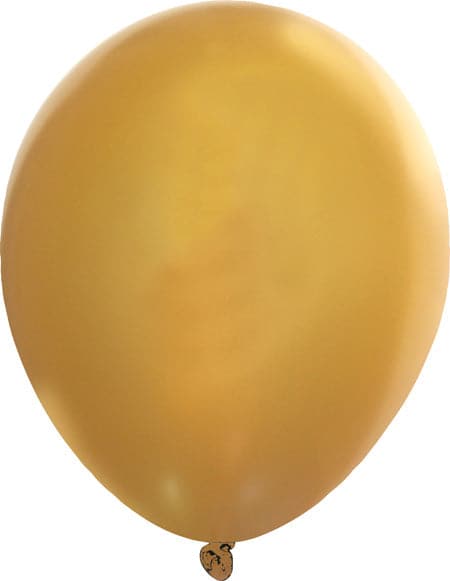 11" Self-Sealing Valved Latex Balloons | Metallic Gold | 1,000 pcs
