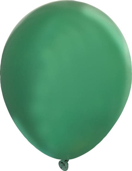 9" Self-Sealing Valved Latex Balloons | Metallic Green | 1,000 pcs