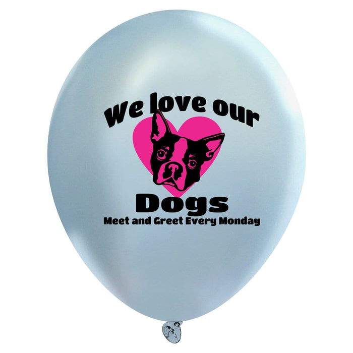 Custom Printed Valved Latex Balloons | Metallic Colors | 1,000 pcs