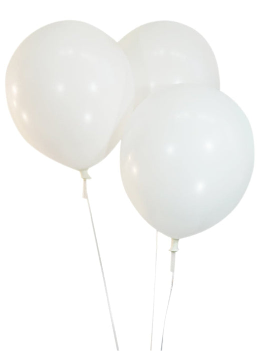 12" Pastel White Latex Balloons | 100 ct bag