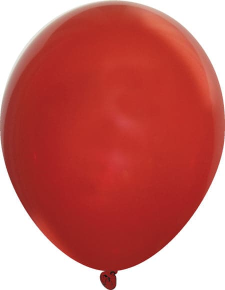 9" Self-Sealing Valved Latex Balloons | Crystal Ruby Red | 1,000 pcs