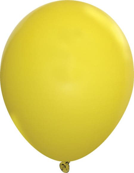 11" Self-Sealing Valved Latex Balloons | Standard Yellow | 1,000 pcs