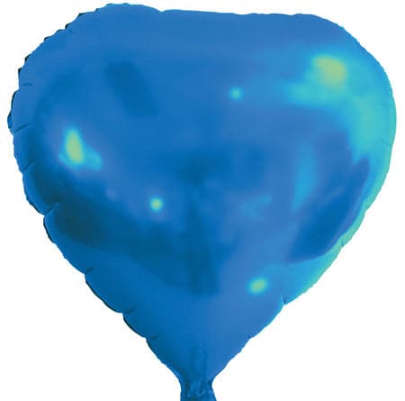 18" Blue Heart Balloons | 50 pc