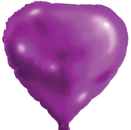 18" Purple Heart Balloons | 50 pc