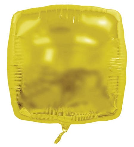 22" Yellow Foil Balloons | Squares | 50 pc